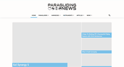 Desktop Screenshot of paraglidingnews.com