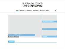 Tablet Screenshot of paraglidingnews.com